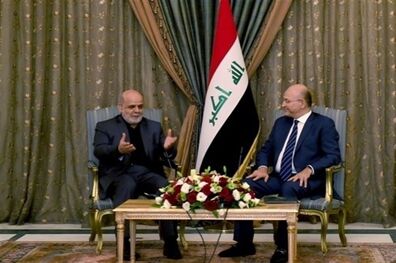 ایرج مسجدی با رئیس جمهور جدید عراق دیدار کرد