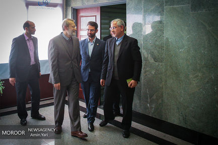 نشست رییس مجلس شورای اسلامی و وزیر ارتباطات