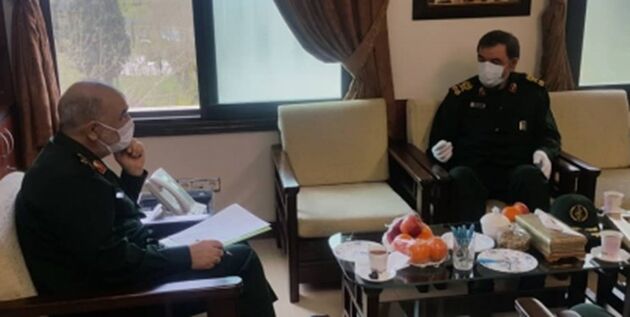 دیدار دبیر مجمع تشخیص مصلحت نظام با سرلشکر سلامی