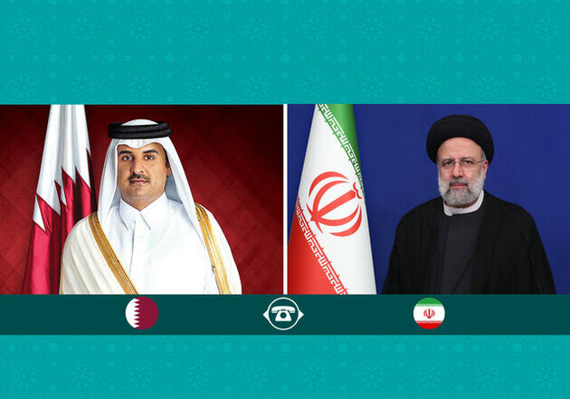گفت‌وگوی تلفنی رئیس جمهور و امیر قطر