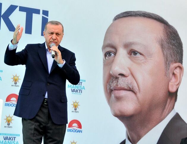 اردوغان پس از پیروزی اش سخنرانی کرد