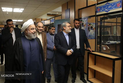 بازدید حسن روحانی از ستاد انتخابات کشور