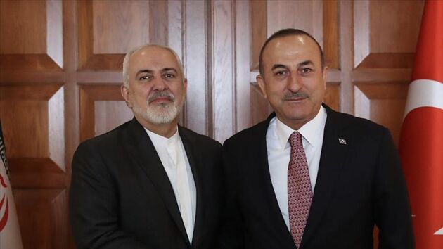 دیدار ظریف با وزیر خارجه ترکیه دیدار کرد
