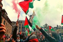 تظاهرات در آمریکا در پی حمایت از مردم فلسطین