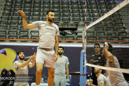 تمرین تیم ملی والیبال 