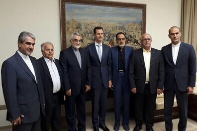 دیدار رئیس کمیسیون امنیت ملی با بشار اسد 