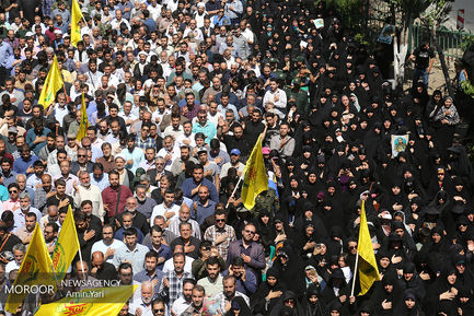 تشییع پیکر شهید مدافع حرم محمد جنتی