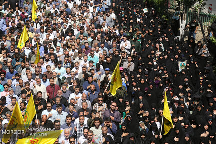 تشییع پیکر شهید مدافع حرم محمد جنتی