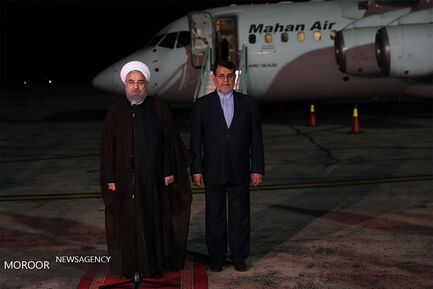ورود روحانی به بندرعباس