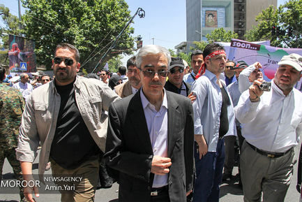 حضور شخصیت های لشکری و کشوری در راهپیمایی روز جهانی قدس