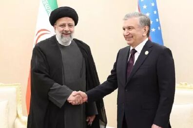 دیدار و گفتگو رئیسی با رئیس جمهور ازبکستان