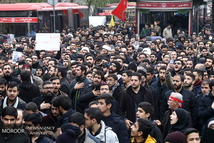 راهپیمایی هیات‌ های مذهبی در پی شهادت سردار سلیمانی