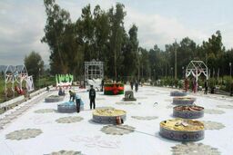 بزرگترین سفره هفت سین طبیعی جهان در شهر مرزی قصرشیرین پهن شد