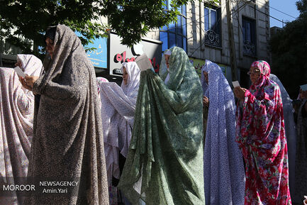 نماز عید سعید فطر در محله اختیاریه تهران