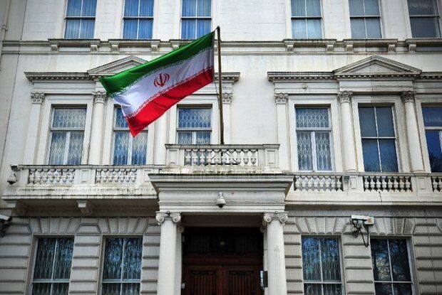 واکنش سفارت ایران در لندن به تجمع گروه‌ های تجزیه طلب مقابل سفارت ایران