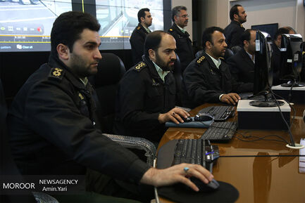 افتتاح سامانه کنترل تصویری مرکز فرماندهی ناجا