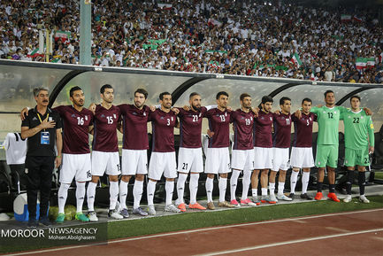 دیدار تیم های ملی فوتبال ایران و ازبکستان
