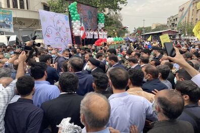 رئیس‌جمهور در راهپیمایی روز جهانی قدس حضور یافت