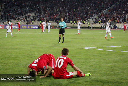 حاشیه دیدار تیم های فوتبال پرسپولیس ایران و الوحده امارات