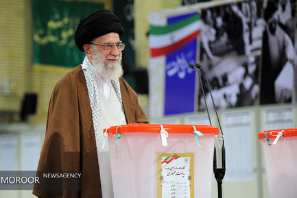 شرکت مقام معظم رهبری در انتخابات